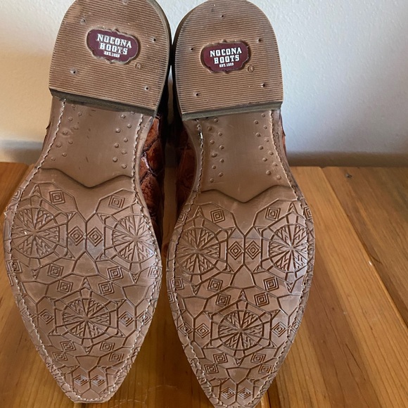 Nocona Cognac Pirarucu Print Cowgirl Boot - Bessie - Picture 6 of 7